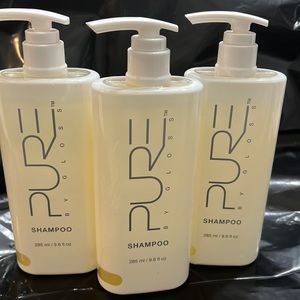 PURE by GLOSS Full Dize 9.6 fl oz Shampoo lot of 3 Luxury Hotel Amenity